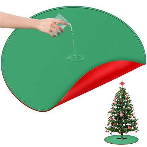 Amazon.com: 30 Inch Silicone Christmas Tree Mat, Reversible Christmas ...