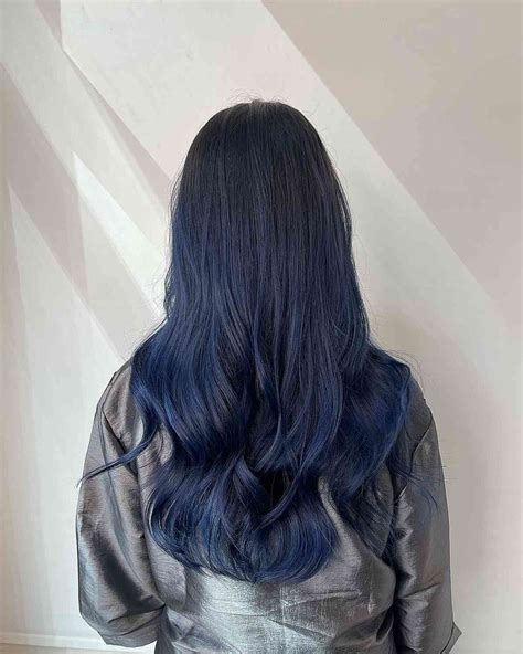 Black To Blue Hair Ombre