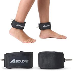 Buy Boldfit Ankle Straps For Gym With Metal D-rings Unisex Ankle Strap ...