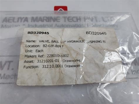 Pister Hbkh 12L B Stroke Limiter Ball Valve 1/2" Hydraulic With Spring ...