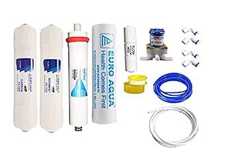 Euro Aqua Complete RO Service Kit with80 GPD RO Membrane Sediment ...