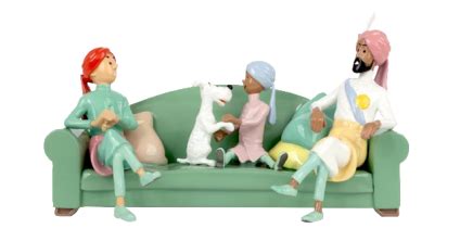 Figura metal " Sofá Cigarros Faraón