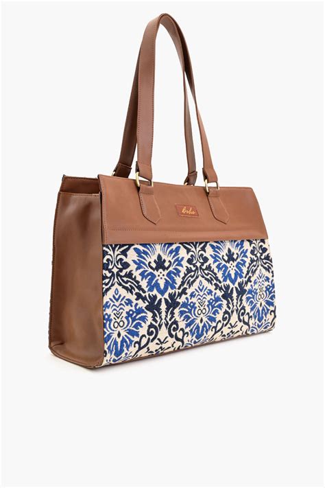 The Chevron Scholar Laptop Tote Bags for Women – bohogirl.in