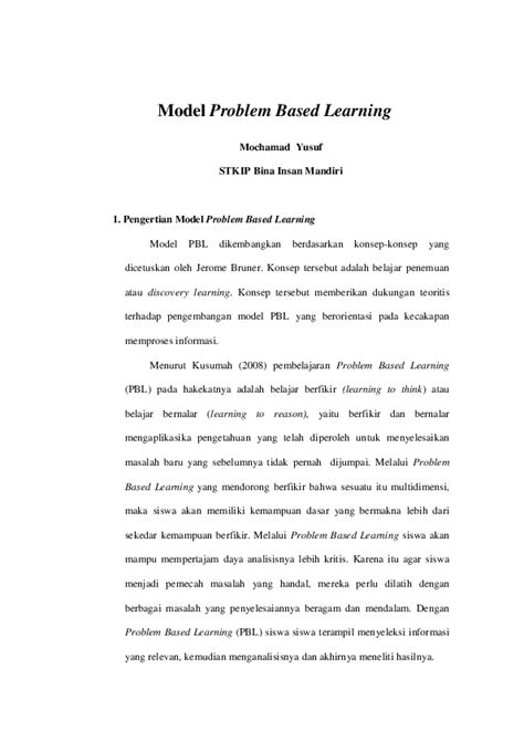 Image result for Problem Based Learning PDF