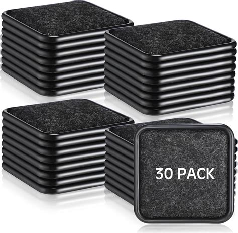 30 Pcs Felt Furniture Sliders Hardwood Floors Reusable Furniture Pads ...
