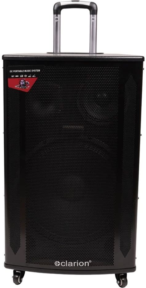 Clarion JM-Woodburn 15 Wooden Trolley Speaker with Bluetooth v5.0