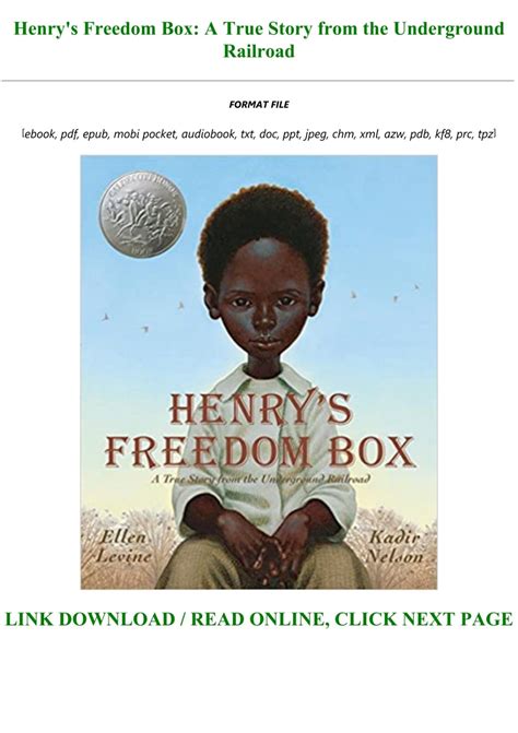 e-Book !Download Henry's Freedom Box: A True Story from the Underground ...