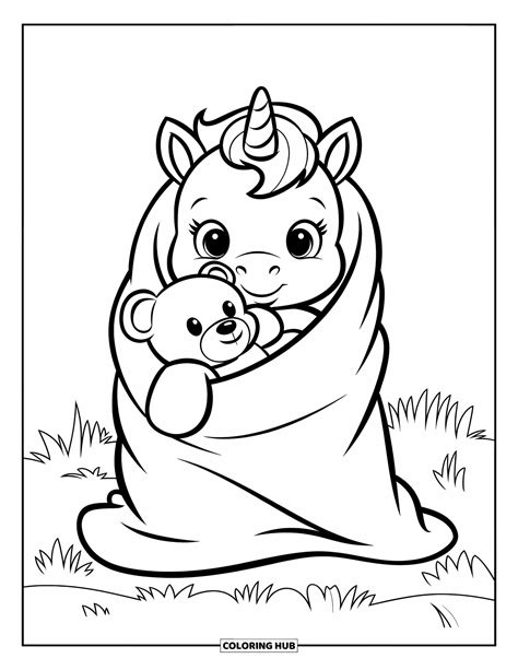100+ Baby Unicorn Coloring Pages for Kids & Adults (Free Printable PDFs)