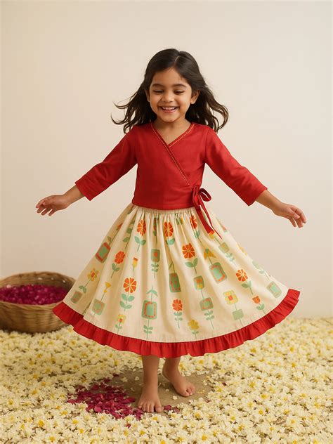 Somersault - Festive Twirl Wrap Top and Skirt Set | Soft & Comfortable ...