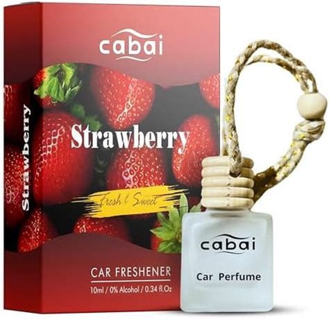 Premium Car Perfume Hanging Pod, 10 ML, Strawberry Fragrance Car Air ...