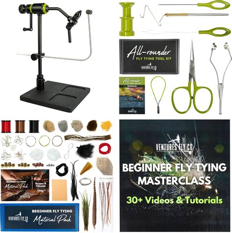 Amazon.com: VENTURES FLY CO. | Beginner Fly Tying Mega - Kit | Premium ...