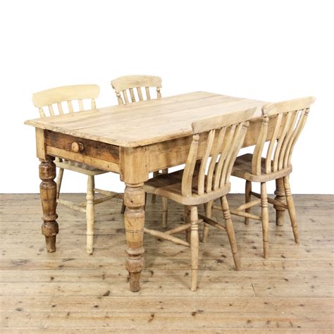Antique Victorian Pine Kitchen Table | M-6475 | Penderyn Antiques