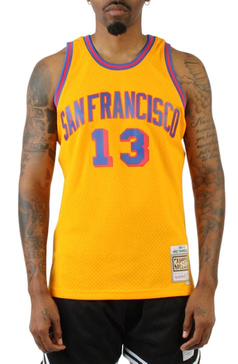 MITCHELL AND NESS Swingman Jersey San Francisco Warriors 1962-63 Wilt ...