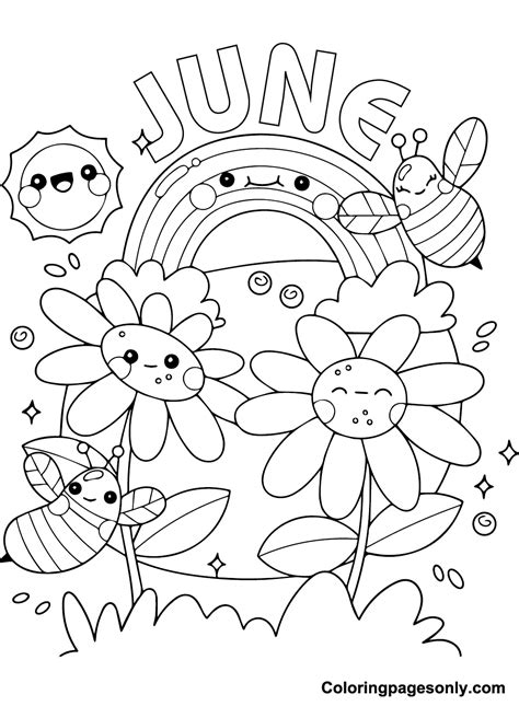 June Coloring Pages 10 Printable for Free Download