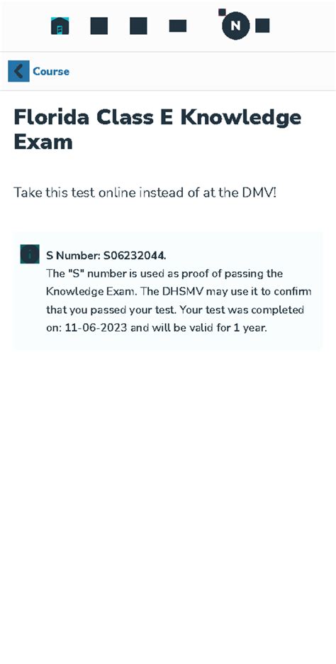 FLVS Driver Education Dashboard - Course Florida Class E Knowledge Exam ...