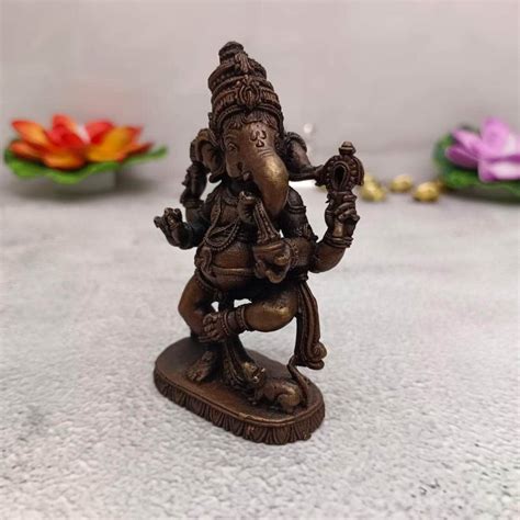 Copper Ganesha Idol Handmade – onesilver.in