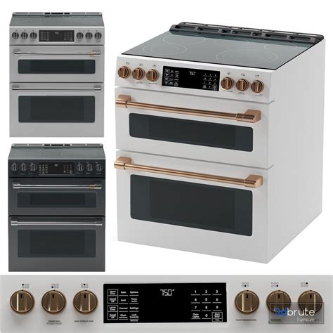 GE Cafe Appliances oven 3d model Buy Download 3dbrute