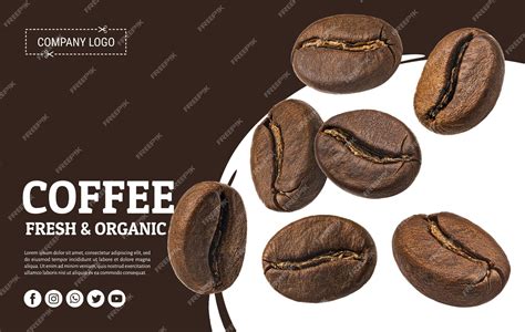 Chute de grains de café isolés sur fond blanc, pleine profondeur de ...