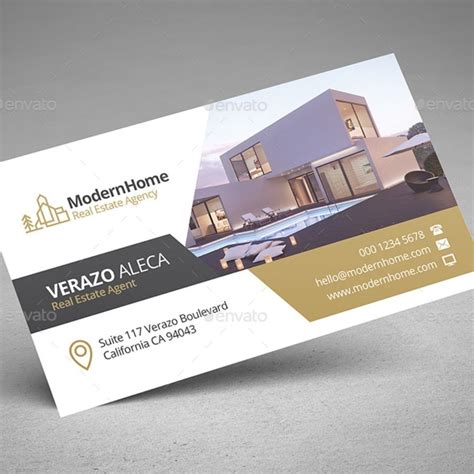 Free Real Estate Business Card Template 的图像结果