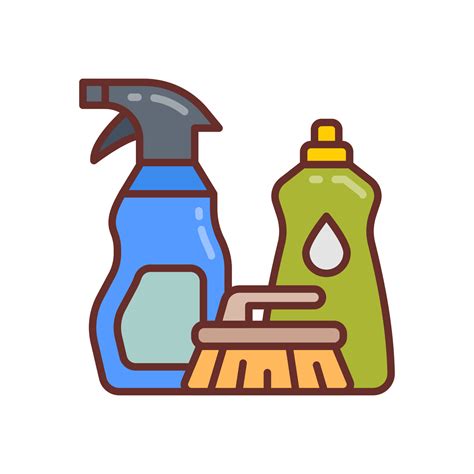 Household Cleaning Products Clipart