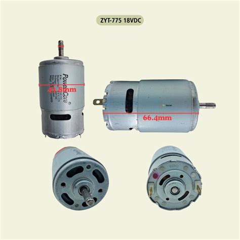 High-Torque Dual Ball Bearing Drill Motor | 18–20V DC 775 Series
