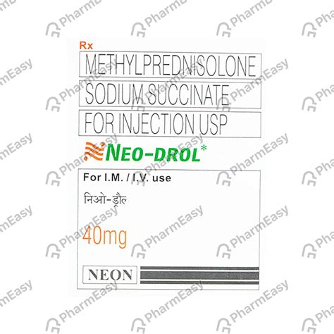 Neo Drol 40 MG Powder For Injection (1): Uses, Side Effects, Price ...