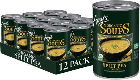 Amazon.com : Amy's Soup, Vegan Split Pea Soup, Gluten Free, Made With ...