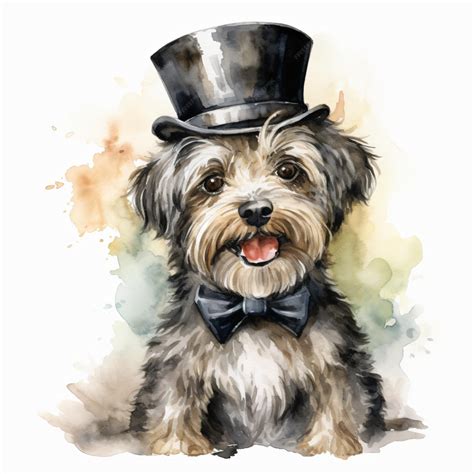 Premium Photo | Toto dog from wizard of oz watercolor