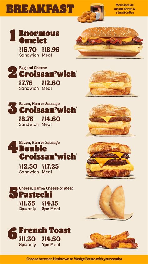 Burger King Breakfast Menu Prices