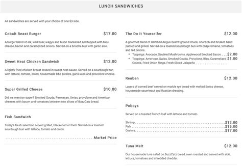 Cobalt, The Restaurant Orange Beach, AL Menu (Updated: July 2024)