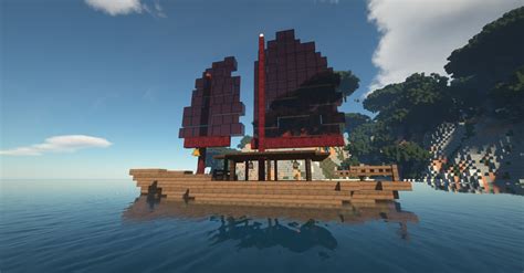 Japanese Fantasy Ship Tutorial Minecraft 的图像结果