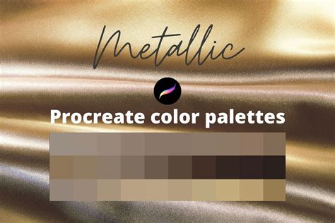 Procreate Metallic Color Palettes Graphic by tattooworker · Creative Fabrica