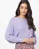 Buy Purple Sweaters & Cardigans for Women by Hailys Online | Ajio.com