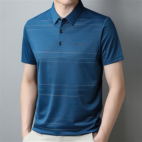POTETI Polo Shirts for Men Big And Tall Short Sleeve Collared Casual ...