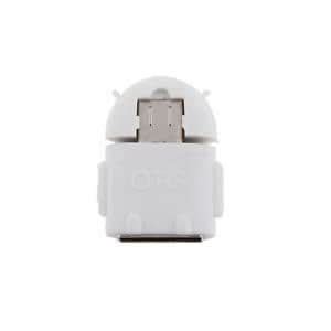 White Phone USB 2.0 Converter OTG Adapter for Android Device Card ...