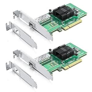 10Gtek 10Gb PCI-E NIC Network Card, Single SFP+ Port, with Intel ...