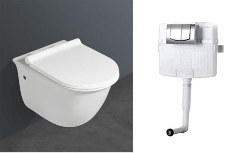 Combo Ceramic Commode Wall Mount/Wall Hung Western Toilet/Commode/Water ...