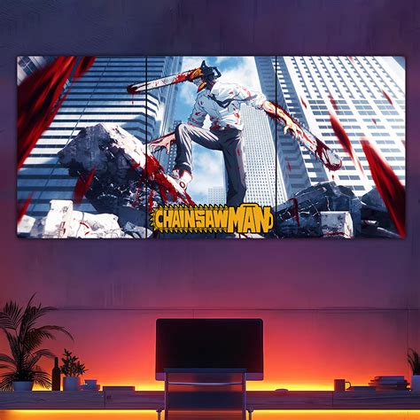 Chainsaw Man Split Poster – Frame Kro