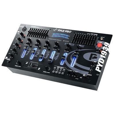Pyle Pro PYD1939 Professional Audio 4 Channel DJ Mixer w/EQ + Effects ...