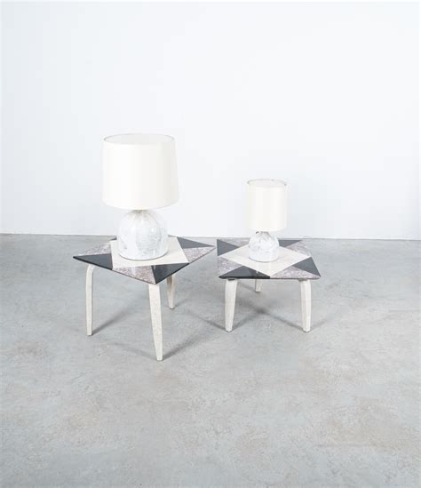 Marble Side Tables From Mosaic Tiles, Italy, circa 1970 – DERIVE