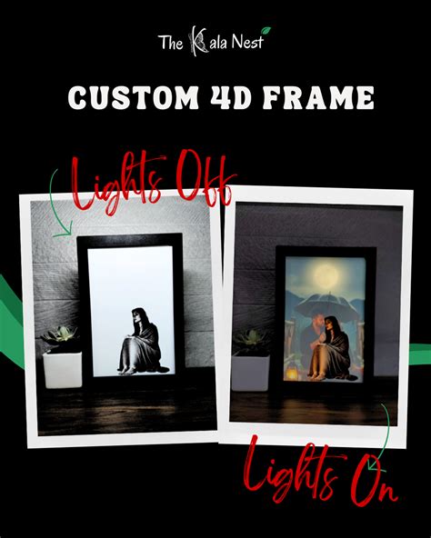 Moonlit 4D Light Frame – The Kala Nest