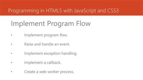Image result for Programming in HTML5 with JavaScript and CSS3