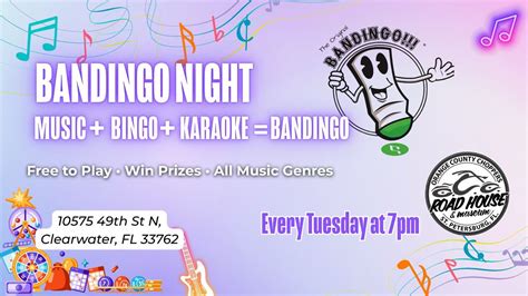 🎶 Bandingo: Music Bingo Madness at OCC Road House, 10575 49th Street ...