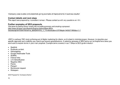 Image result for SEO Proposal Example