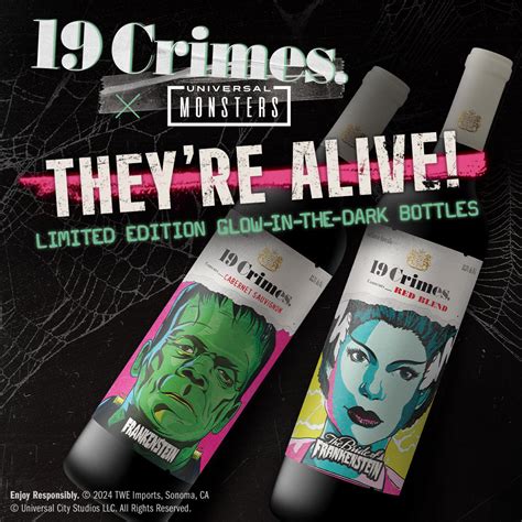 19 Crimes The Bride of Frankenstein Red Blend
