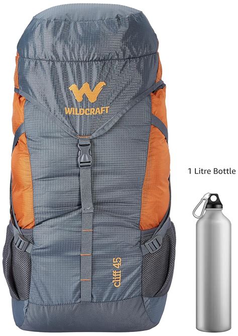 Buy Wildcraft 45 Ltrs Grey and Orange Rucksack (8903338073864), Large ...