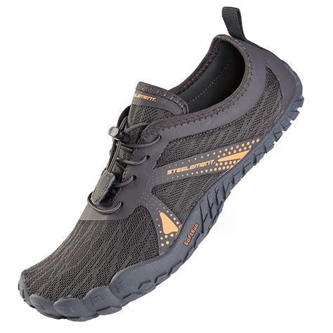 Buy STEELEMENT. Dark Grey Minimalist Shoes for Men Zero Drop Trail ...