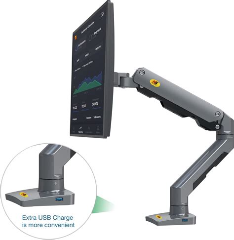 NBNorthBayou Heavy Duty Full Motion Monitor Arm Desk Mount for India | Ubuy
