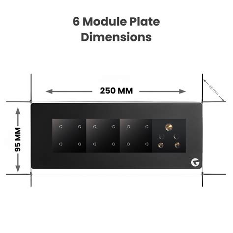 L&G 8M Modular WiFi Smart Switch Board | Horizontal Touch Panel | Alexa ...