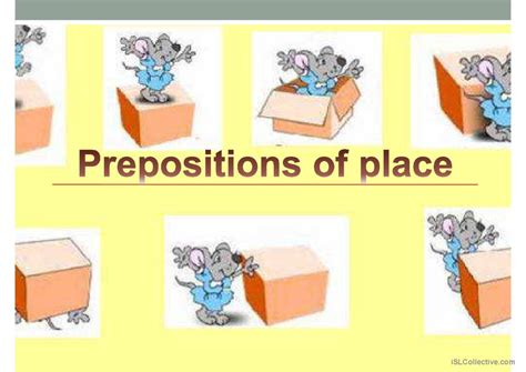 Prepositions of place: English ESL powerpoints